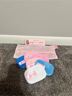 MakeUp Eraser Pink and White Travel Makeup Remover Cloth Set